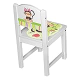 Kinder Stühle Tisch Kindersitzgruppe Kinderstühle massiv Holz Tiere Affe grün Größe 2 Stühle - 3