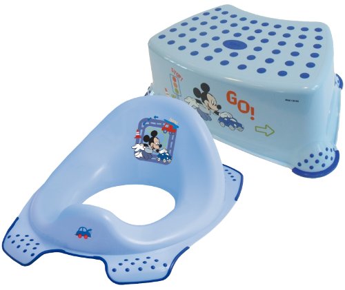 Disney Mickey Mouse Toddler Toilet Training Seat & Step Stool Combo - Blue