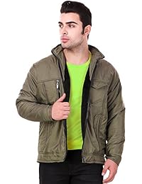 Men's Regular Fit Nylon Jacket (mkt701dd) Green