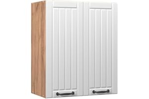 Vicco Pensile da cucina Fame-Line, Bianco casa di campagna, 60 cm