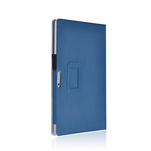 Microsoft Surface Pro 3 Cover Tasche mit praktischer Stand Funktion Case aus robustem Kunstleder kombiniert Schutz und Design für Ihr Microsoft Surface Pro 3 Hülle Case Blau von UC Express® - 6