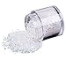 Produktbild FORH 10g / Box Gold Silber Nagel Glitter Powder Shinning Nagel Spiegel Pulver Fashion Damen Nail Glitzerpuder Chrom Pulver Kunst Dekoration für Make-up und Nagelkunst (Weiß)