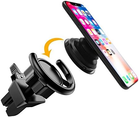 CXYP Pop Out Stand Air Vent Car Mount , 360° Rotation Adjustable Switch Lock Technology Car Mount For PopSocket Cellphone (Black-02)