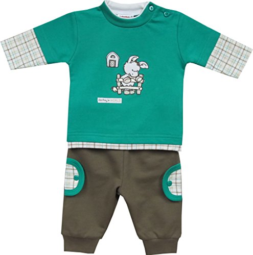 Schnizler Baby Girls' Long Sleeve Tracksuit Green Grün (original 900) 0-3 Months