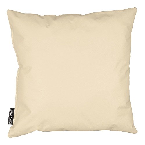 Kissen Kunstleder Indoor happers (verschiedenen Farben und Größen) 60x60 ekrü