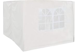 GREEN BAY Greenbay 2.5x2.5m Pop Up Gazebo 4 Side Curtains Replacement Only Canopy Side Covers White