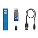Produktbild Set mit Powerbank 2200 mAh und 8GB USB-Stick , blau