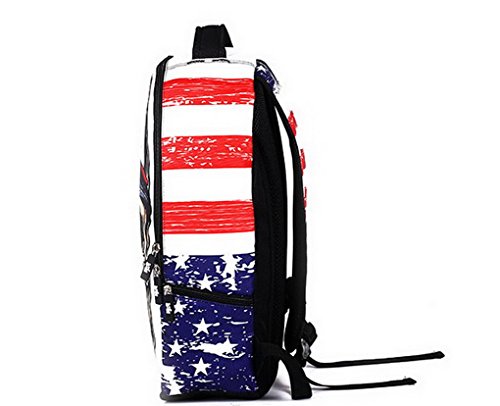 ACME - Unisexe Sac à dos d'école multi-fonction Casual - Voyages, scolaire, loisirs - Imprimé 3d Balle Tete de mort -Sac a dos cartable