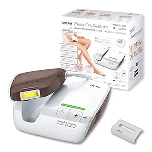 Beurer IPL 10000+ SalonPro System for long-lasting hair removal Skin tolerance dermatologically confirmed,Up to 250,000 light pulses with Skin type sensor & integrated UV protection,3 years warranty.