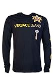 versace t shirt herren fake Logo Branding: Mitte. Versace Herren T-Shirt B3GTB71B 30134 - Schwarz - Medium