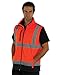 Produktbild Yoko HV006 Softshell-Bodywarmer, Warnweste, atmungsaktiv und wasserdicht Gr. XL, Hi Vis Orange/Navy