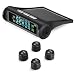 Produktbild Reifendruckkontrollsystem ZEEPIN Auto TPMS Reifendruck Kontrollsystem Reifendruckmesser mit intern Solarzelle,4 Externe Sensoren, LCD Display (Reifendruck und Temperatur anzeigen) für Auto, SUV, KFZ