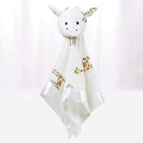 Aden + Anais Satin Trimmed Animal Baby Comforter-Giraffe