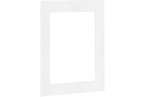 BILDERSHOP-24 Passepartout bianco puro, 40 x 50 cm (larghezza x altezza), dimensioni esterne con ritaglio per foto 30 x 40 cm (larghezza x altezza)