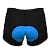 Produktbild Brave Pioneer Herren 3d gepolstert Fahrrad Hose Radfahren Radsportbekleidung Sitzpolster Unterwäsche coolmax Shorts Padding Sport Fahrrad Innenhose Fahrrad-Strumpfhose Gel Pants (Blau, XXL)