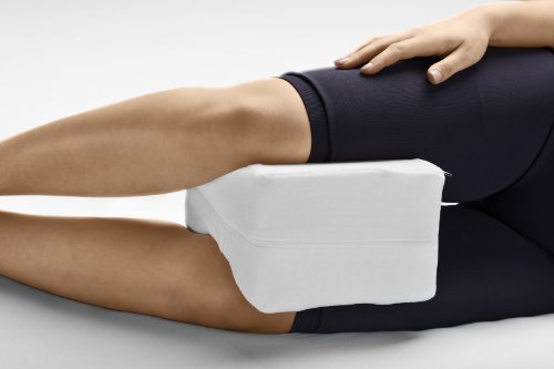 Dormisette Q895 Kniekissen fuer Seitenschlaefer, atmungsaktiv, 26 x 20 x 16 cm, weiß - 2