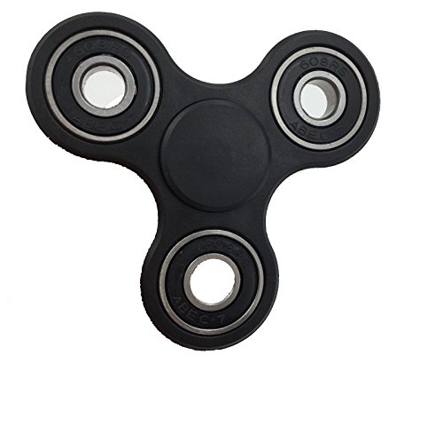 Fidget Hand Spinner Stress Reducer High Speed Ceramic Bearing Fidget Toy For ADD ADHD Anxiety and Autism Adult Children (black)