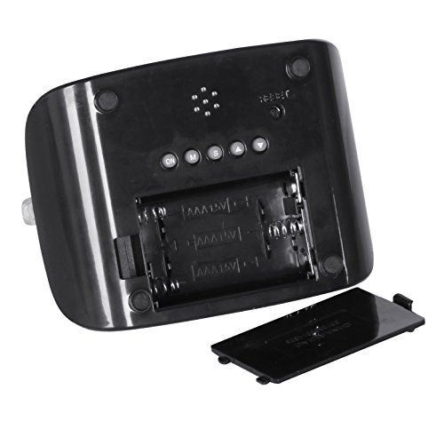 DIGIFLEX DIGITALER LCD WECKER MIT THERMOMETER UND 7 FARBEN - 5