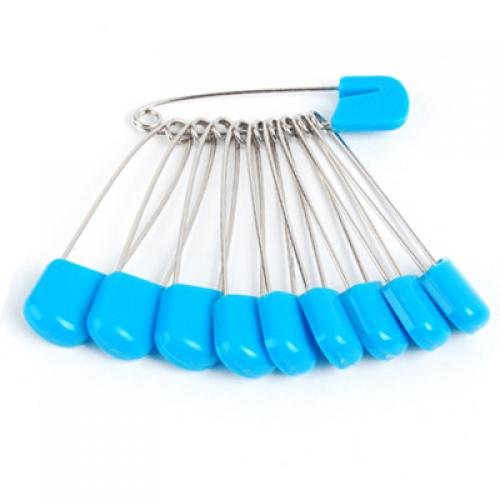 2 1/8 Inch Plastic Head Safety Locking Baby Cloth Diaper Pins 50pcs