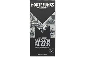 Montezuma's Absolute Black 100% Cocoa Bar 4 X 90 Grams