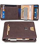 ✅ DESIGNED IN GERMANY - Sorgfältig ausgewählte Materialien und deutsche Genauigkeit sorgen für Langlebigkeit und hochwertiges Design. Herrenportemonnaie, Kreditkartenhalter, Scheckkartenetui, Wallet