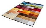 Kleine Wolke 8821148693 Cubetto Badteppich Polyacryl, mehrfarbig, 85 x 145 x 3 cm