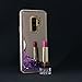 Price comparison product image Samsung Galaxy S9 Plus Case [With Free Screen Protector]Glitter Case,Mirror View Crystal Flowing Liquid Floating Flowing Bling Shiny Sparkle Glitter TPU Hard Shell Holder Protective Case Cover for Samsung Galaxy S9 Plus (Purple)