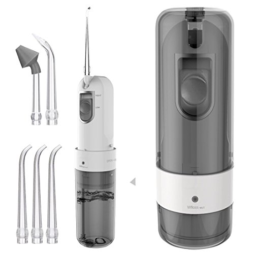 Preisvergleich Produktbild PowerLead Wasser Flosser, Ultraschallreiniger Zahnpflege Wasserstrahl Irrigator Schnurloses Wasser Flosser Faltbarer Oral Irrigator