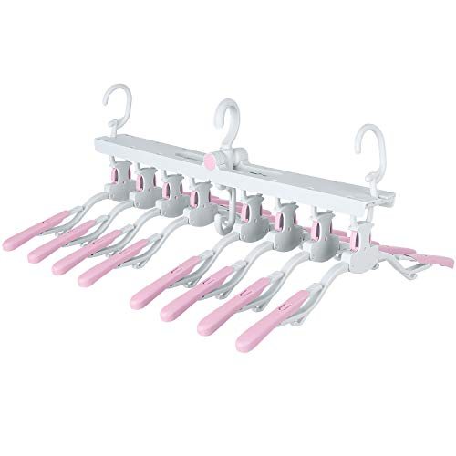 Bamny Appendiabiti Magico Multifunzione, Appendiabiti Salvaspazio, Appendino Antiscivolo in Plastica Multistrato, Appendiabiti Creativo