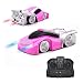 Produktbild QUN FENG Ferngesteuertes Auto Fahrzeug Spielzeug für Kinder Jungen Mädchen Dual-Mode-360 ° RC Car mit Fernbedienung und Stunt Kletterwand Funktion Kids Toys for Boys Girls (Rosa)