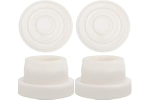SAVITA 4pcs Pool Ladder Bumpers, Rubber Pool Ladder Caps Pool Ladder Bumpers for Inground Pool Fit 1.9 Inch Standard Swimming Pool Ladder Tubing (White)