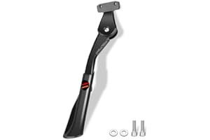 ECOVELO CAVALLETTO BICI LATERALE A 2 FORI REGOLABILE IN ALTEZZA KICKSTAND SUPPORTO POSTERIORE PER FAT BIKE BICI ADULTO E-BIKE