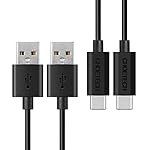 CHOETECH&reg; Cable USB C, Lot de 2 [1*1m Cable USB-A vers USB-C + 1*2m Cable USB-A vers USB-C] pour Galaxy s8/s8 plus,iPad Pro, HTC 10, Lumia 950xl / 950, Nexus 5x / 6p, LG G5 et Autres Dispositifs avec USB Type-C