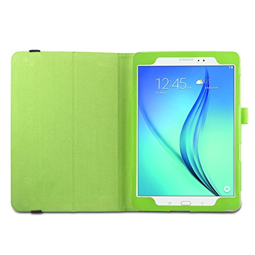Infiland Samsung Galaxy Tab A 9.7 Hülle Case -Slim Fit Folio PU-lederne dünne Kunstleder Schutzhülle Cover Tasche für Samsung Galaxy Tab A 9.7 T550N/ T555N 24,6 cm (9,7 Zoll) WiFi/LTE Tablet-PC (mit Auto Schlaf / Wach Funktion)(Grün) - 4