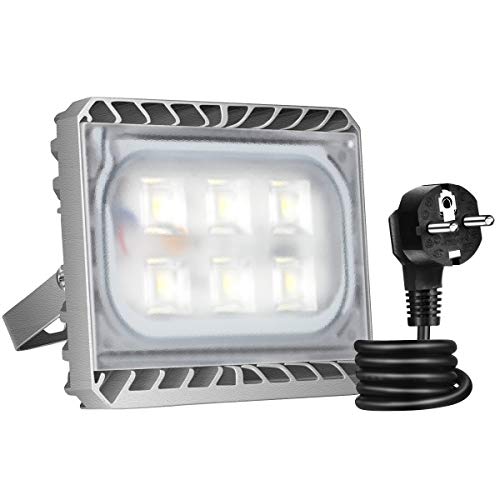 GOSUN® Foco proyector LED 30W para exteriores, equivalencia SAP 100W, 2700lm, blanco cálido 3000K, resistente al agua IP65, luz amplia, luz de seguridad,36 meses garantía