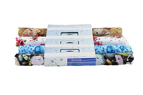 Badewanneneinlage Duscheinlage Duschmatte mit 4 Druckdesign – Steindruck – 53 x 53 cm – von Brandseller - 3