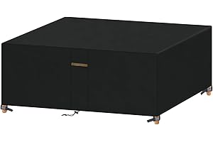 VANSHEIM Bache de Protection Exterieur Salon Jardin Bache de Protection Exterieur Table de Jardin Bache pour Salon de Jardin Impermeable Couverture Table Jardin Exterieur 230x165x80cm