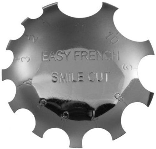 Smile Cut Metal Nail Template Edge Smile Line Trimmer Easy French False Nails Form
