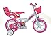 Produktbild Einhorn Kinderfahrrad Unicorn Mädchenfahrrad -  12 Zoll | Original | Kinderrad Mit Stützrädern, Puppensitz Und Fahrradkorb - Das Einhorn Fahrrad Als Geschenk Für Mädchen