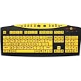 Keys U See LPKBYUSB Large Print Usb Wired Keyboard - Yellow/Black