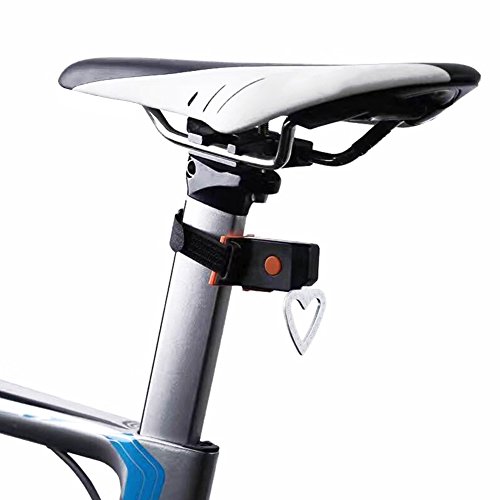 West Radfahren Fahrrad Rear USB wiederaufladbar Fahrrad Schwanz Licht, Ultra Bright Wasserdicht Zubehör Passt auf Fahrräder Kinder Fahrräder Dekoration, Herren Kinder damen, Heart Shape - 2