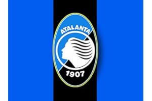 PARTYLANDIA, Cialda in Ostia per Decorazione Torte a Tema Scudetto Atalanta, Cake Design, Commestibile, Senza Glutine