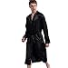 Produktbild WTUS Herren Lange Klassische Satin Kimono Robe Morgenmantel Lange Bademantel