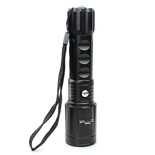 SUNSPOT 2000 Lumen Zoomable CREE XML T6 LED Taschenlampe Licht Torch Lampe + 1 x 18650 Batterien + EU Ladegerät - 2