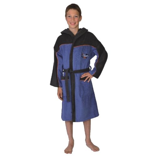 Mauz by Wörner 'südfrottier - Accappatoio Knaben City Cruising Blu in Spugna Blu Blau