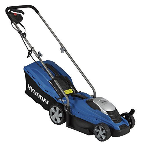 HYUNDAI Elektro-Rasenmäher LM3301E (1300W, Schnittbreite 33 cm, 35L Fangkorb, zentrale Höhenverstellung 25-65 mm, Elektro-Mäher) - 2