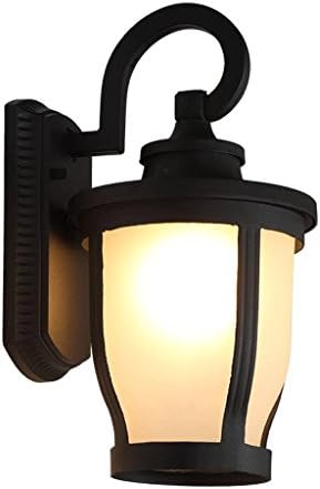 QZz IP33 E27 Retro Outdoor Interior Wall Lamp Waterproof Creative Garden Lights Balcony Staircase Exterior Wall Lamp Outdoor Wall Lights ( Color : Frosted glass )