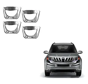 Auto Spare World Door Handle Chrome /Catch Cover for Mahindra XUV500 2011-2015 Set of 4 Pcs, silver