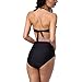 Vintage Retro High Waist Push Up Bandeau Bikini Swimwear Swimsuit Set