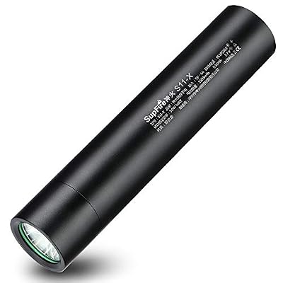 Supfire Lampe de Poche Mini Torche 300 Lumens LED avec 18650 Batterie Incluse,Rechargeable avec un Câble USB Directement,5 Modes pour Camping Randonnée,Modèle S11-X